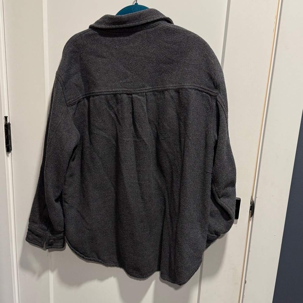 American Eagle Very Big Oversized Cotton Flannel Shirt Size Medium Fits Like XL - Picture 6 of 7
